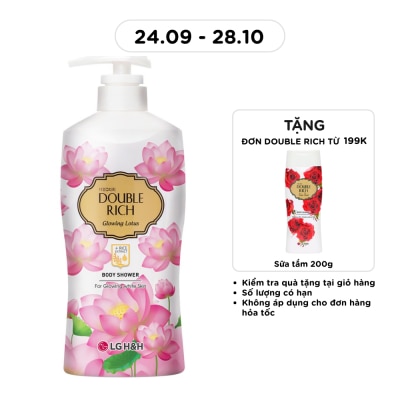 DOUBLE RICH Glowing Lotus & Rice Essence Body Shower 800g image