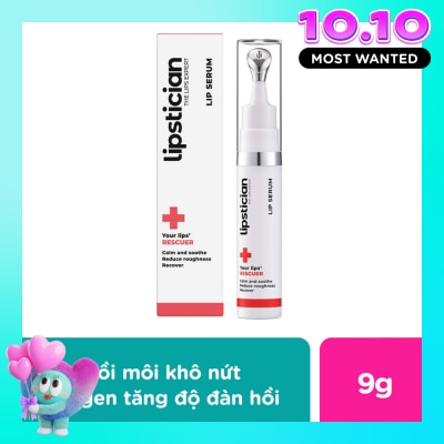 LIPSTICIAN Serum Dưỡng Môi Lipstician Lip Serum Rescuer Tăng Độ Đàn Hồi & Mịn Màng 9g image