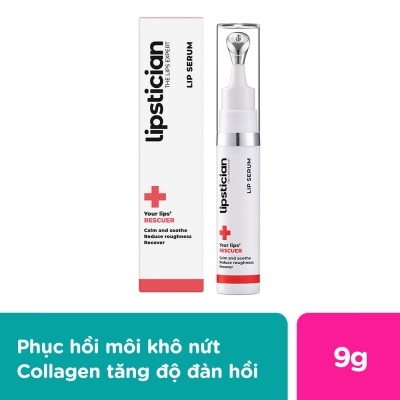 LIPSTICIAN Serum Dưỡng Môi Lipstician Lip Serum Rescuer Tăng Độ Đàn Hồi & Mịn Màng 9g