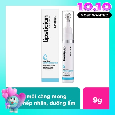 LIPSTICIAN Serum Dưỡng Môi Lipstician Lip Serum Youth Booster Giúp Môi Căng Mọng & Giảm Nếp Nhăn 9g image