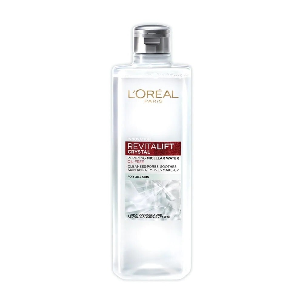 Nước Tẩy Trang L’Oréal Paris Revitalift Crystal Purifying Micellar Water Cho Da Dầu 400ml