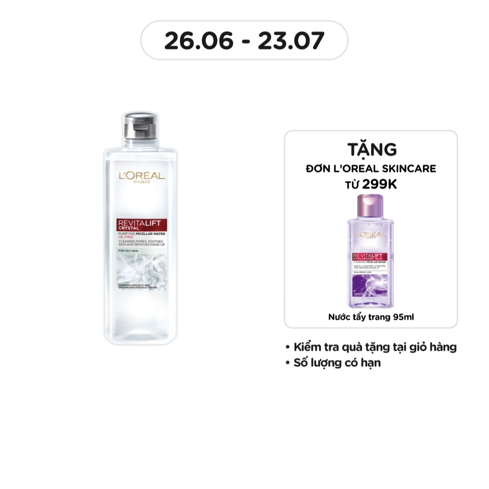Revitalift Crystal Purifying Micellar Water 400ml