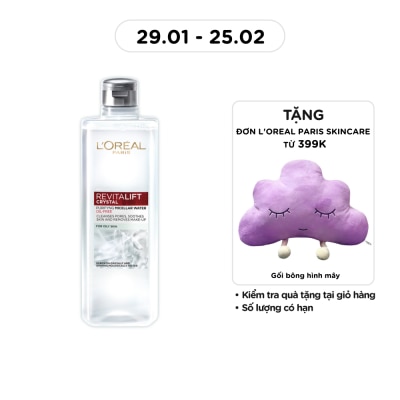 L'OREAL PARIS Nước Tẩy Trang L’Oréal Paris Revitalift Crystal Purifying Micellar Water Cho Da Dầu 400ml