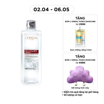 L'OREAL PARIS - Nước Tẩy Trang L’Oréal Paris Revitalift Crystal Purifying Micellar Water Cho Da Dầu 400ml