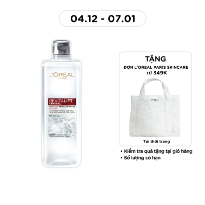 L'OREAL PARIS Nước Tẩy Trang L’Oréal Paris Revitalift Crystal Purifying Micellar Water Cho Da Dầu 400ml