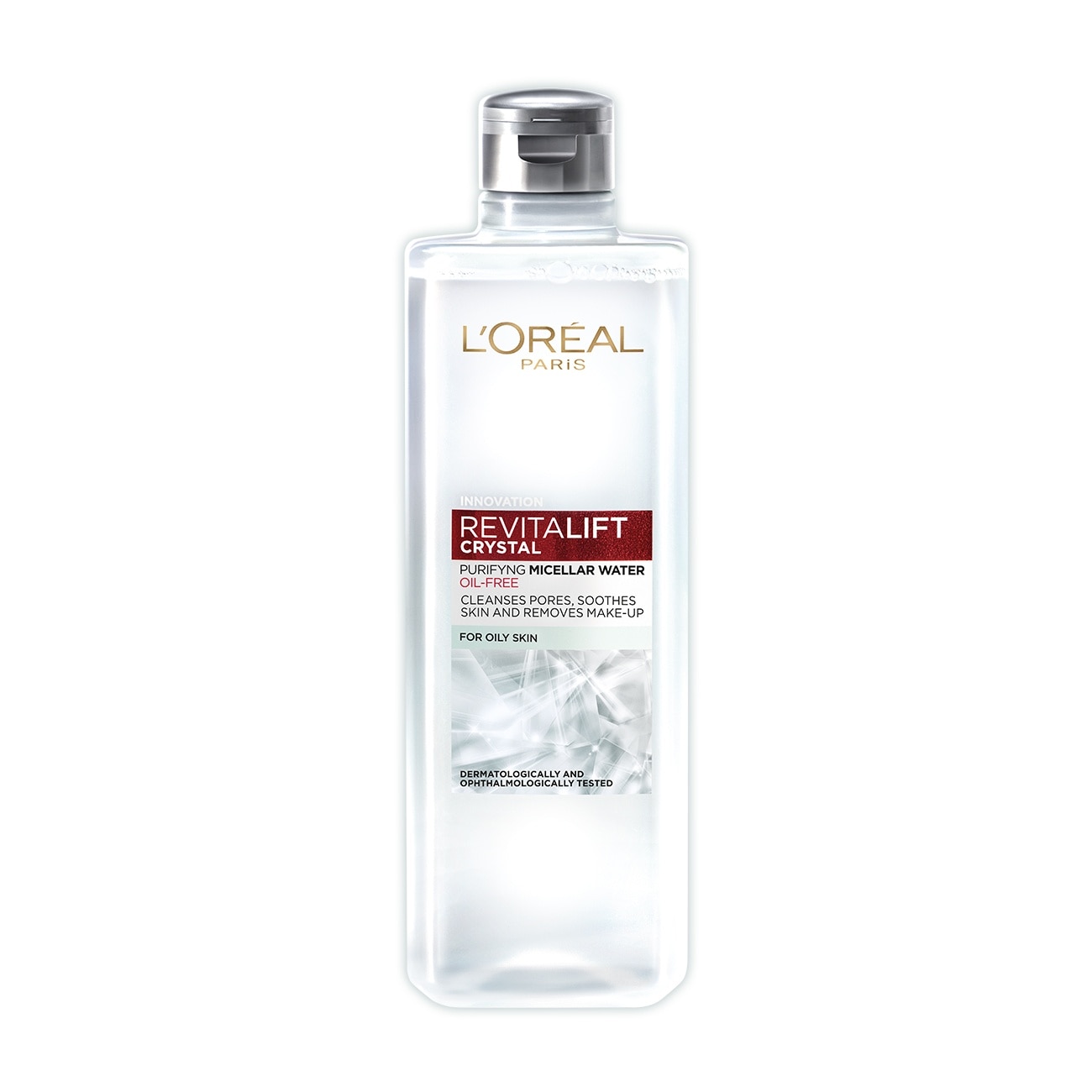 Nước Tẩy Trang L’Oréal Paris Revitalift Crystal Purifying Micellar Water Cho Da Dầu 400ml