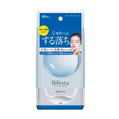 BIFESTA Khăn Ướt Tẩy Trang Bifesta Cleansing Sheet Brightup O Dưỡng Ẩm & Làm Sáng Da Gói 46 Miếng