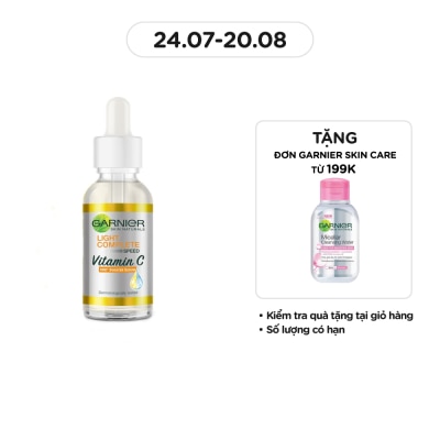 GARNIER Tinh Chất Garnier Light Complete Speed Vitamin C Booster Serum Sáng Da & Mờ Thâm 30ml