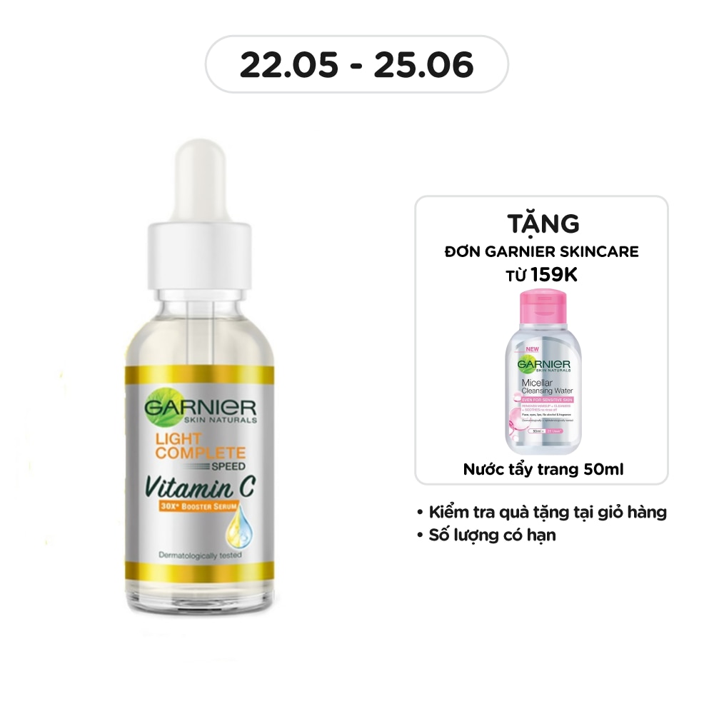 Tinh Chất Garnier Light Complete Speed Vitamin C Booster Serum Sáng Da & Mờ Thâm 30ml