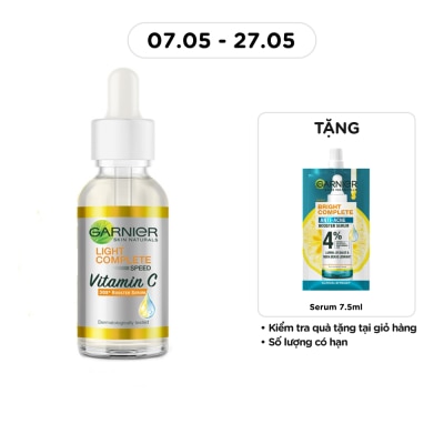 GARNIER - Tinh Chất Garnier Light Complete Speed Vitamin C Booster Serum Sáng Da & Mờ Thâm 30ml