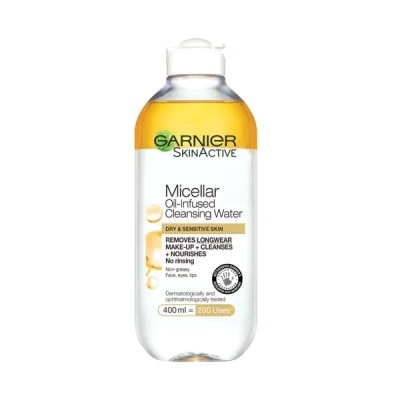 GARNIER Nước Làm Sạch & Tẩy Trang Garnier Micellar Oil-Infused Cleansing Water 400ml