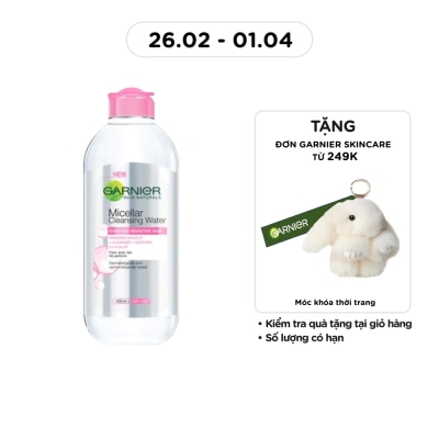 GARNIER Nước Làm Sạch & Tẩy Trang Garnier Micellar Cleansing Water Cho Da Nhạy Cảm 400ml