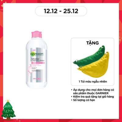 GARNIER Nước Làm Sạch & Tẩy Trang Garnier Micellar Cleansing Water Cho Da Nhạy Cảm 400ml