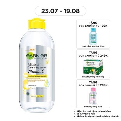GARNIER - Micellar Cleansing Water Vitamin C For Dull & Sensitive Skin 400ml image
