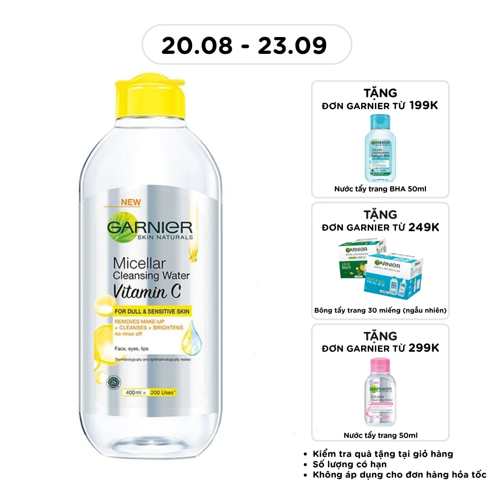 Micellar Cleansing Water Vitamin C For Dull & Sensitive Skin 400ml image