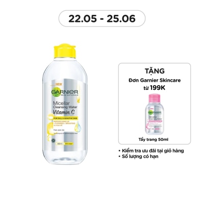 GARNIER Micellar Cleansing Water Vitamin C For Dull & Sensitive Skin 400ml