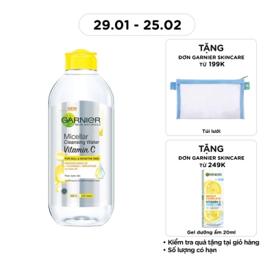 GARNIER Micellar Cleansing Water Vitamin C For Dull & Sensitive Skin 400ml
