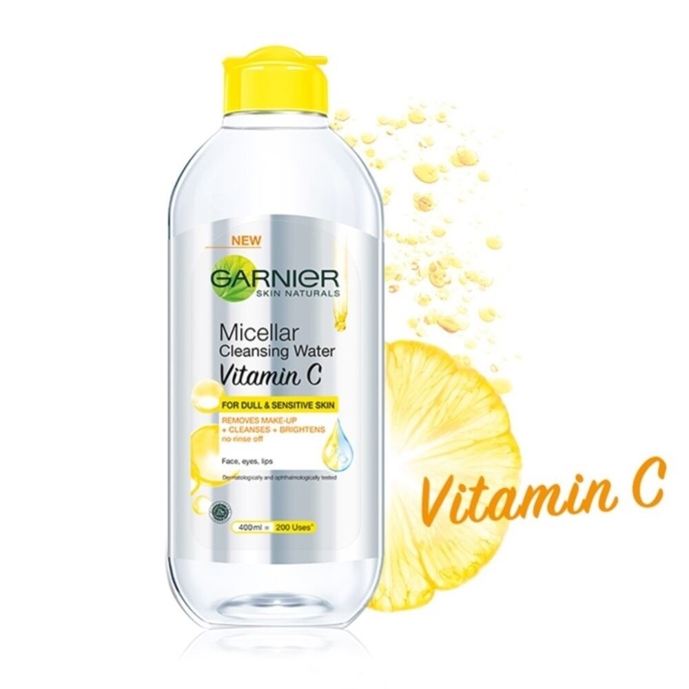 Nước Làm Sạch & Tẩy Trang Garnier Micellar Cleansing Water Vitamin C Sáng Da 400ml