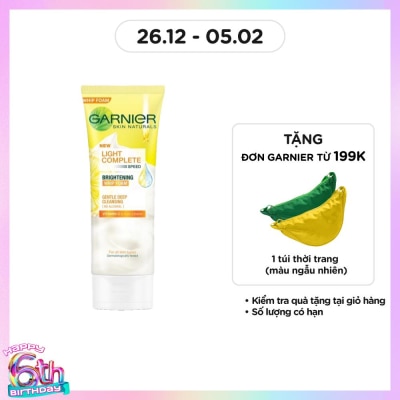 GARNIER Sữa Rửa Mặt Dạng Bọt Garnier Light Complete Speed Brightening Whip Foam 100ml