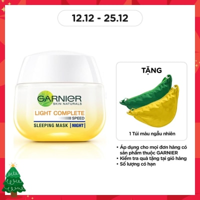 GARNIER Mặt Nạ Ngủ Ban Đêm Garnier Light Complete Yoghurt Sleeping Mask Dưỡng Sáng Da 50ml