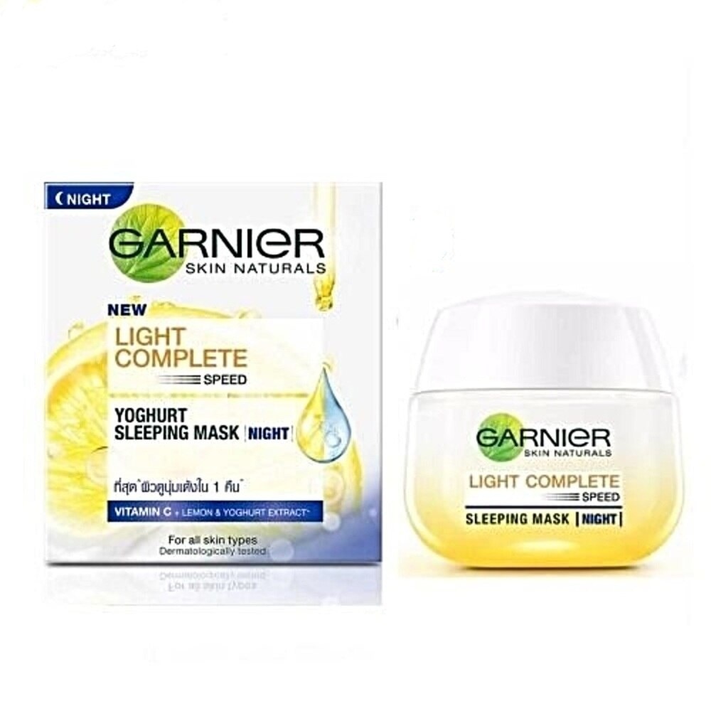 Mặt Nạ Ngủ Ban Đêm Garnier Light Complete Yoghurt Sleeping Mask Dưỡng Sáng Da 50ml