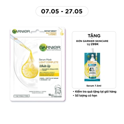 GARNIER - Serum Mask Light Complete White Up Milky Essence & Vitamin C 28g