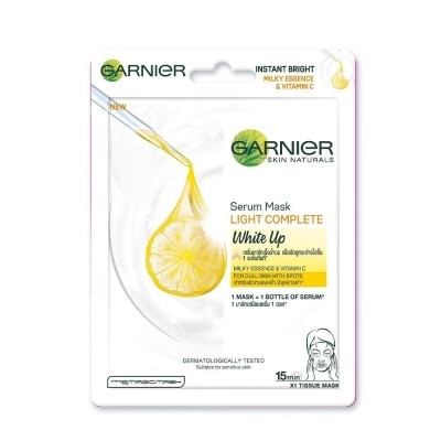 GARNIER Mặt Nạ Garnier Serum Mask Light Complete White Up Tinh Chất Sữa & Vitamin C Sáng Da 28g