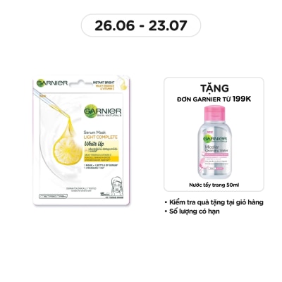 GARNIER Serum Mask Light Complete White Up Milky Essence & Vitamin C 28g