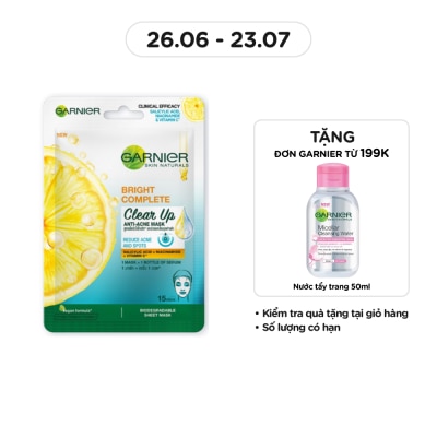 GARNIER Bright Complete Clear Up Anti-Acne Serum Mask 23g