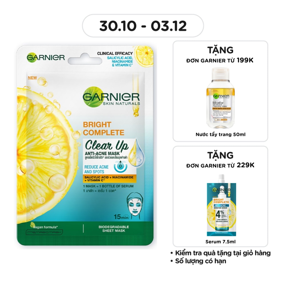 Bright Complete Clear Up Anti-Acne Serum Mask 23g