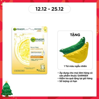 GARNIER Mặt Nạ Garnier Serum Mask Light Complete Brightening Hydration Tinh Chất Chanh Yuzu & Vitamin C 28g