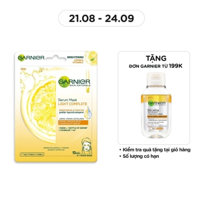 GARNIER Serum Mask Light Complete Brightening Hydration Lemon & Vitamin C 28g