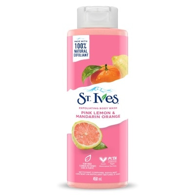 ST.IVES Exfoliating Body Wash Pink Lemon & Mandarin Orange 450ml