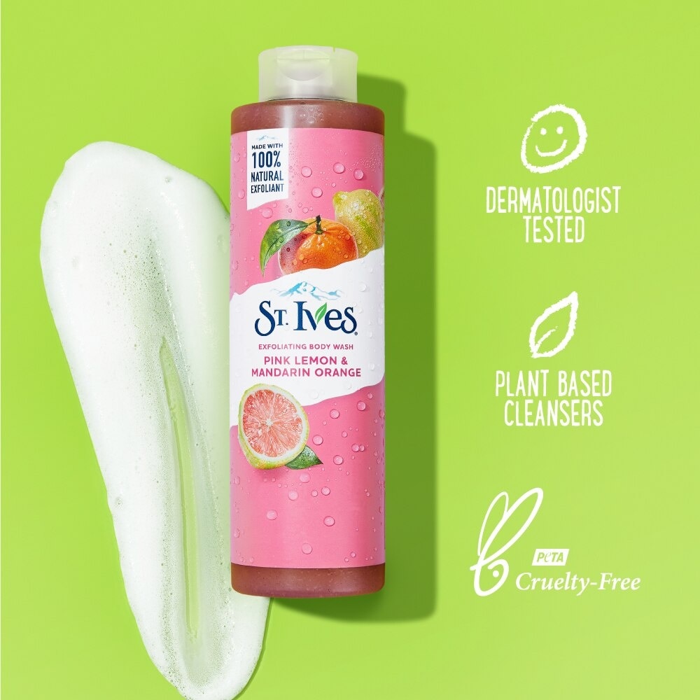 Sữa Tắm Tẩy Tế Bào Da ST. Ives Exfoliating Body Wash Pink Lemon & Madarin Orange Cam Chanh 473ml