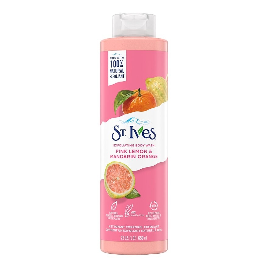 Sữa Tắm Tẩy Tế Bào Da ST. Ives Exfoliating Body Wash Pink Lemon & Madarin Orange Cam Chanh 650ml