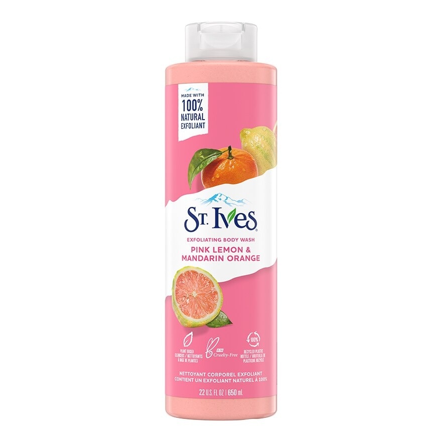 Sữa Tắm Tẩy Tế Bào Da ST. Ives Exfoliating Body Wash Pink Lemon & Mandarin Orange Cam Chanh 650ml