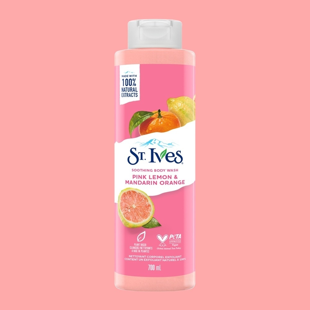 Sữa Tắm Tẩy Tế Bào Da ST. Ives Exfoliating Body Wash Pink Lemon & Mandarin Orange Cam Chanh 650ml