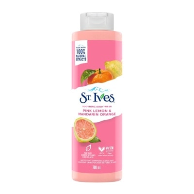 ST.IVES Sữa Tắm Tẩy Tế Bào Da ST. Ives Exfoliating Body Wash Pink Lemon & Mandarin Orange Cam Chanh 650ml