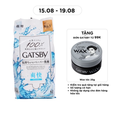 GATSBY - Facial Wipes Ice Style 42pcs/Pack image
