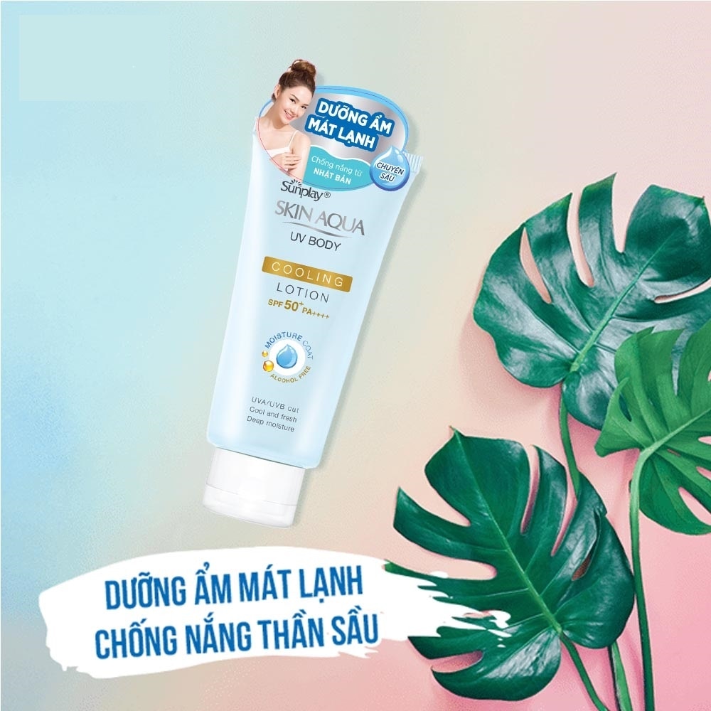 Chống Nắng Sunplay Skin Aqua UV Body Cooling Body Lotion Dưỡng Thể Mát Lạnh SPF50+ PA++++ 150g