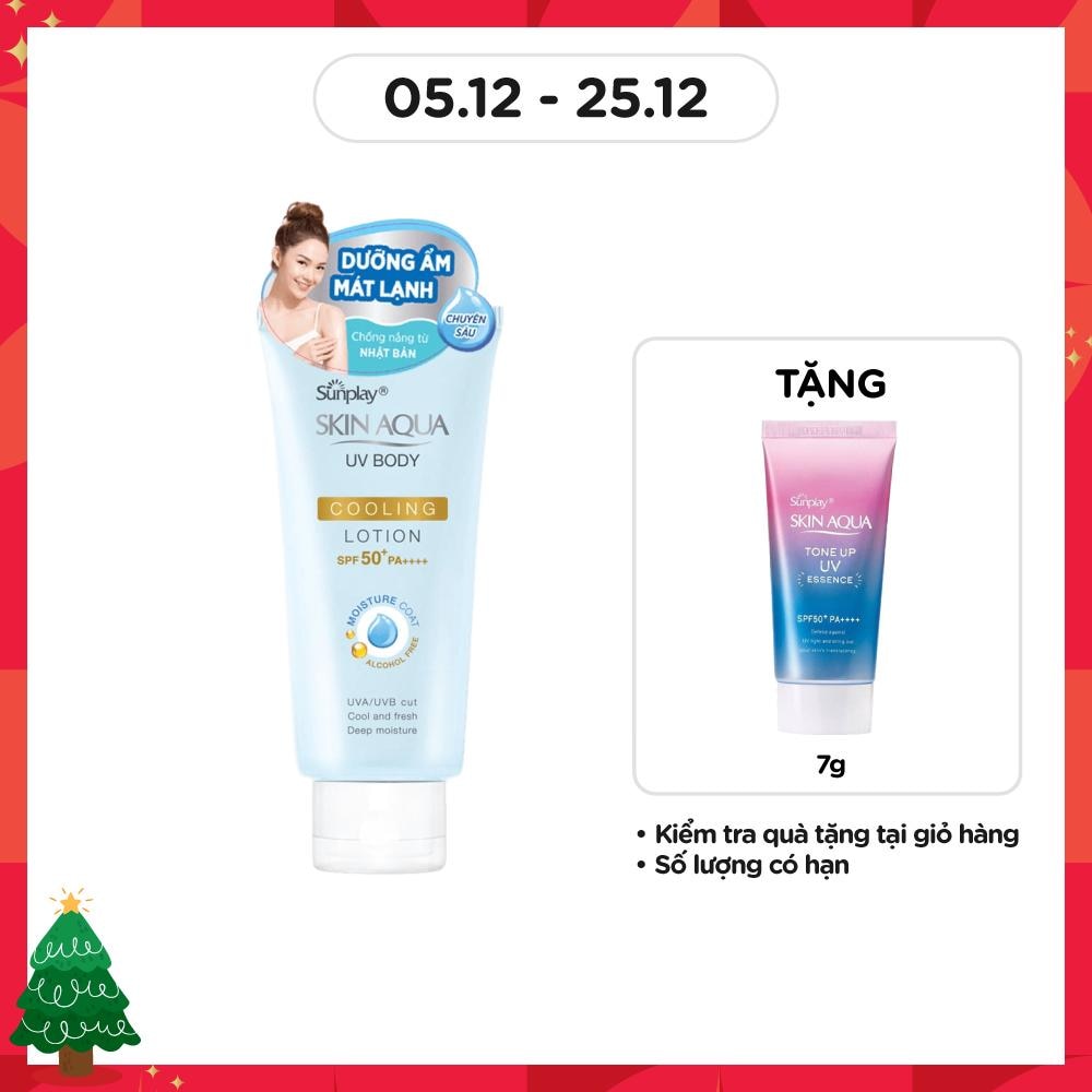 Chống Nắng Sunplay Skin Aqua UV Body Cooling Body Lotion Dưỡng Thể Mát Lạnh SPF50+ PA++++ 150g