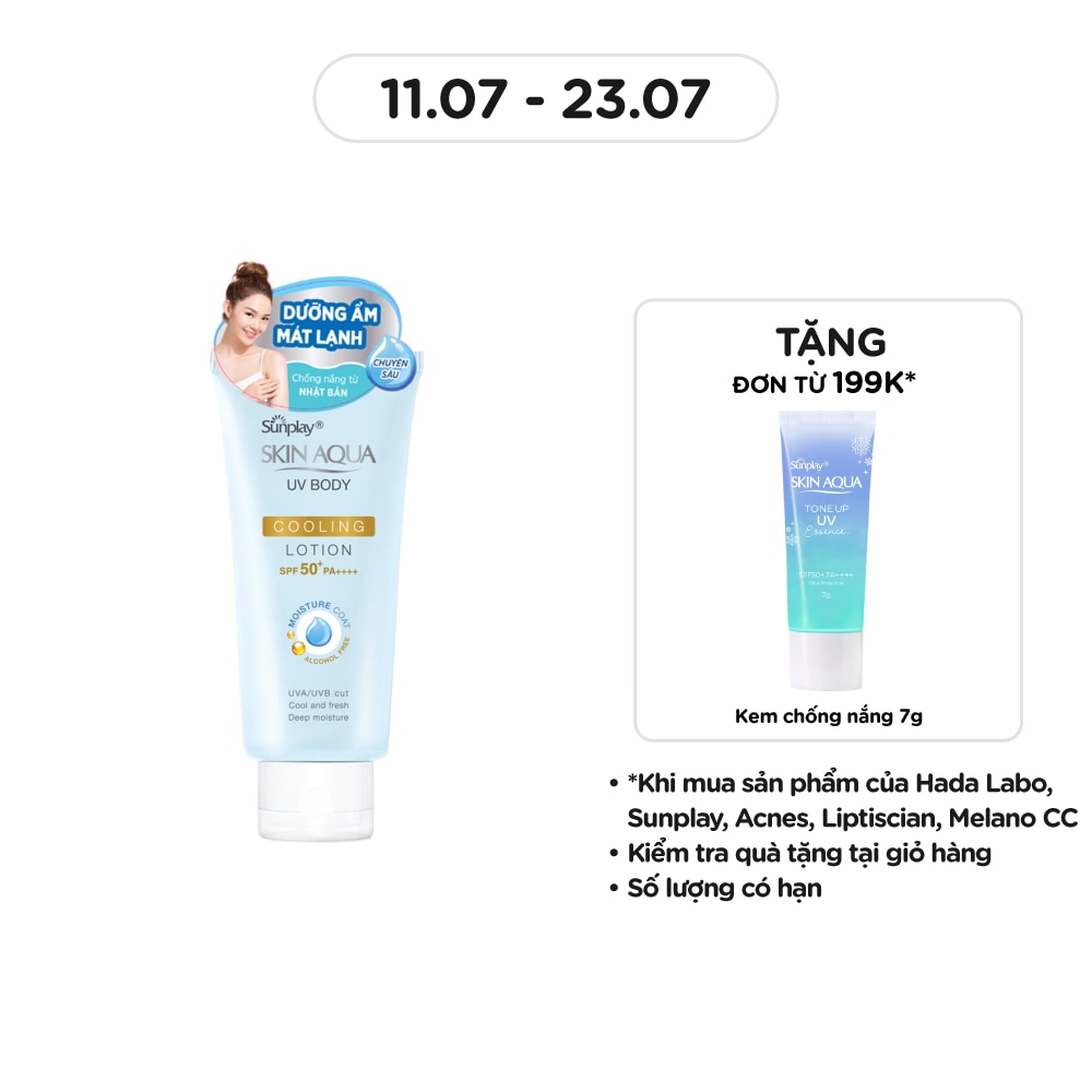 Skin Aqua UV Body Cooling Body Lotion SPF50+ PA++++ 150g