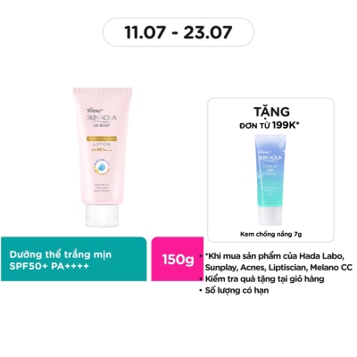 SUNPLAY Skin Aqua UV Body Whitening Body Lotion SPF50+ PA++++ 150g