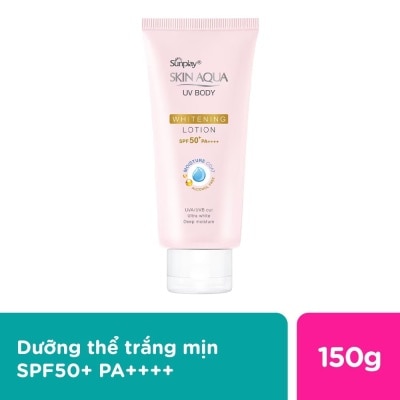 SUNPLAY Chống Nắng Sunplay Skin Aqua UV Body Whitening Body Lotion Dưỡng Ẩm Trắng Mịn SPF50+ PA++++ 150g