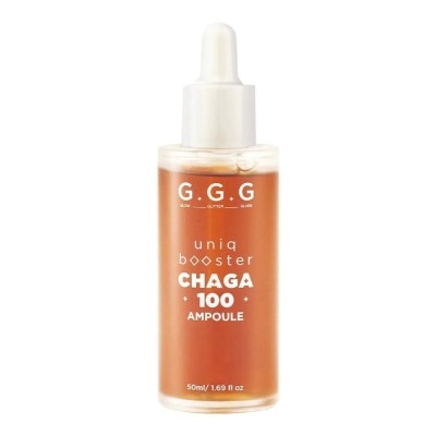 GGG Tinh Chất GGG Uniq Booster Chaga 100 Ampoule Từ Nấm Chaga Phục Hồi, Làm Dịu & Cấp Ẩm 50ml