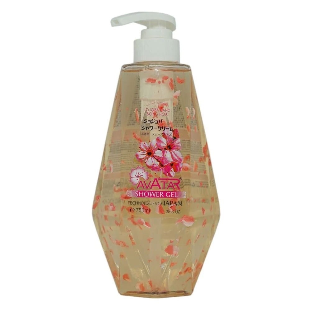 Gel Tắm Avatar Jojoba Dạng Bông Hoa Thơm Mịn Da 750ml