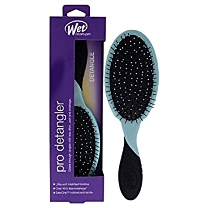 Lược Wet Brush Pro Detangler Purist Blue Gỡ Rối & Giảm Rụng Tóc 1 Cái