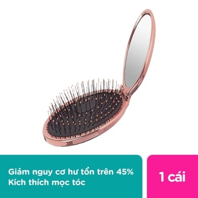 WETBRUSH Lược Wet Brush Mini Pop Fold Eletrplte Lpink Gỡ Rối & Giảm Rụng Tóc 1 Cái