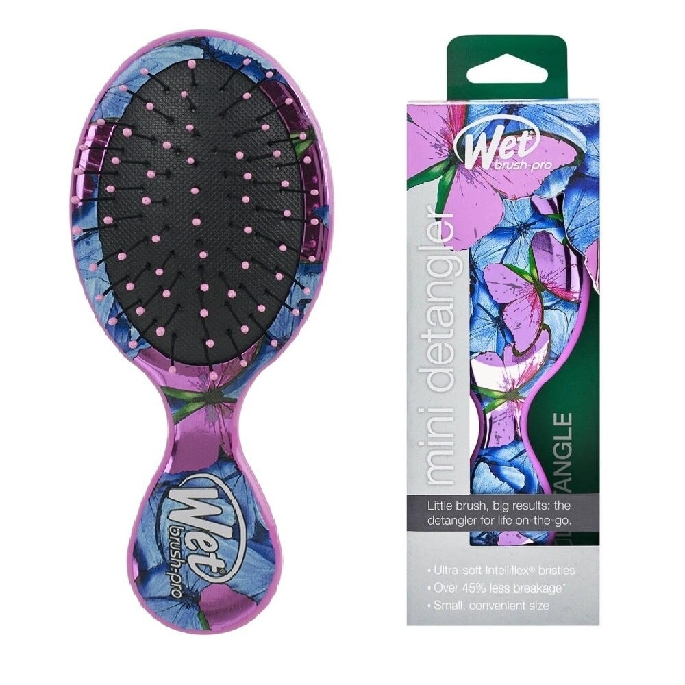 Lược Wet Brush Mini Detangler Metamorphosis Mystical Monarch Gỡ Rối & Giảm Rụng Tóc 1 Cái