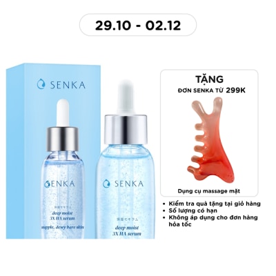 SENKA Serum Senka Deep Moist 3X HA Cấp Ẩm Chuyên Sâu & Cải Thiện Nếp Nhăn 30ml image